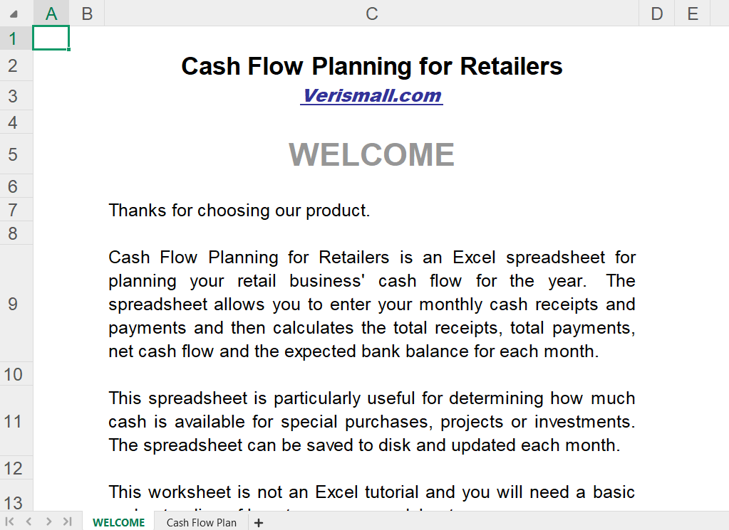 Cash Flow Planning for Retailers and Wholesalers