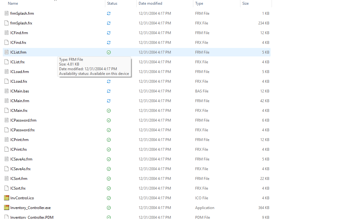Inventory Control Software (Visual Basic Source Code)