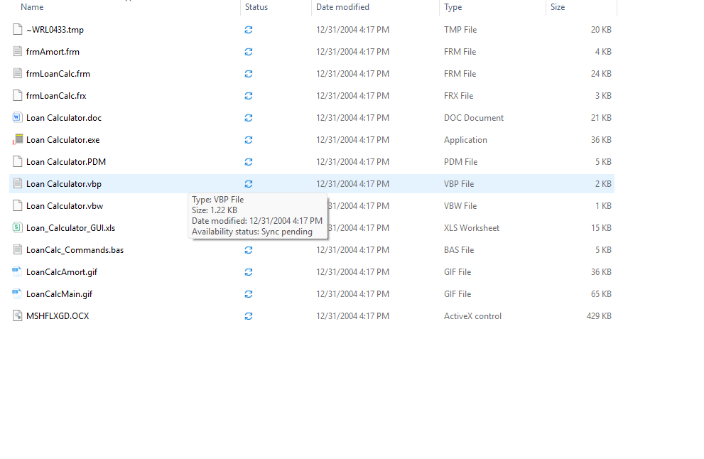Time Value of Money Loan Calculator (TVM Calculator) Source Code